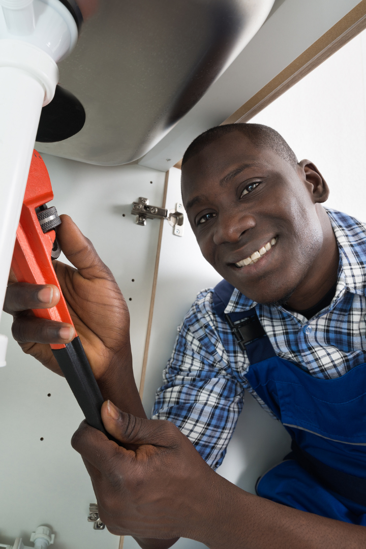 Image of a home maintenance worker